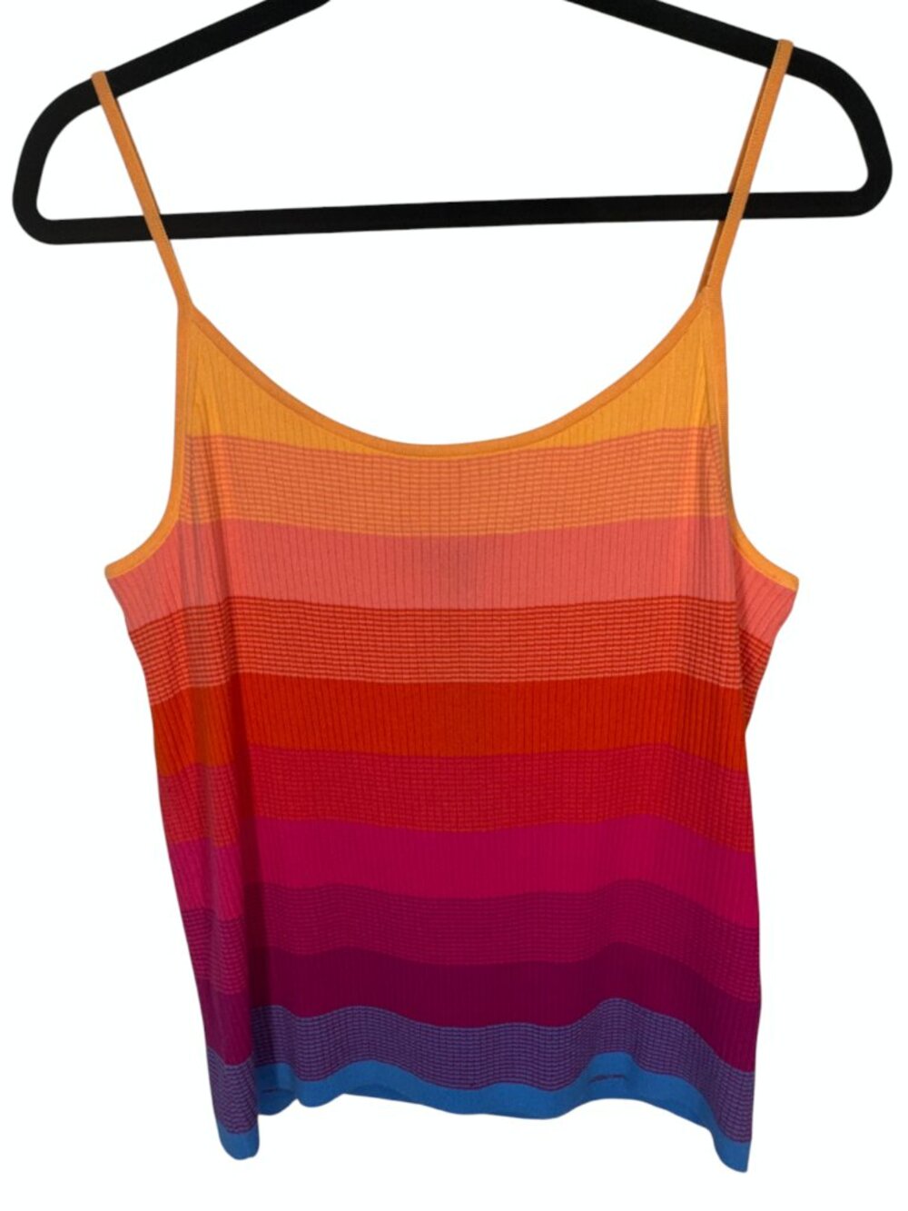NWT Limited Edition Banana Republic Rib Knit Sweater Tank in Bright Rainbow